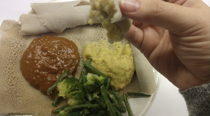 What’s for dinner in Addis? Shiro and injera!